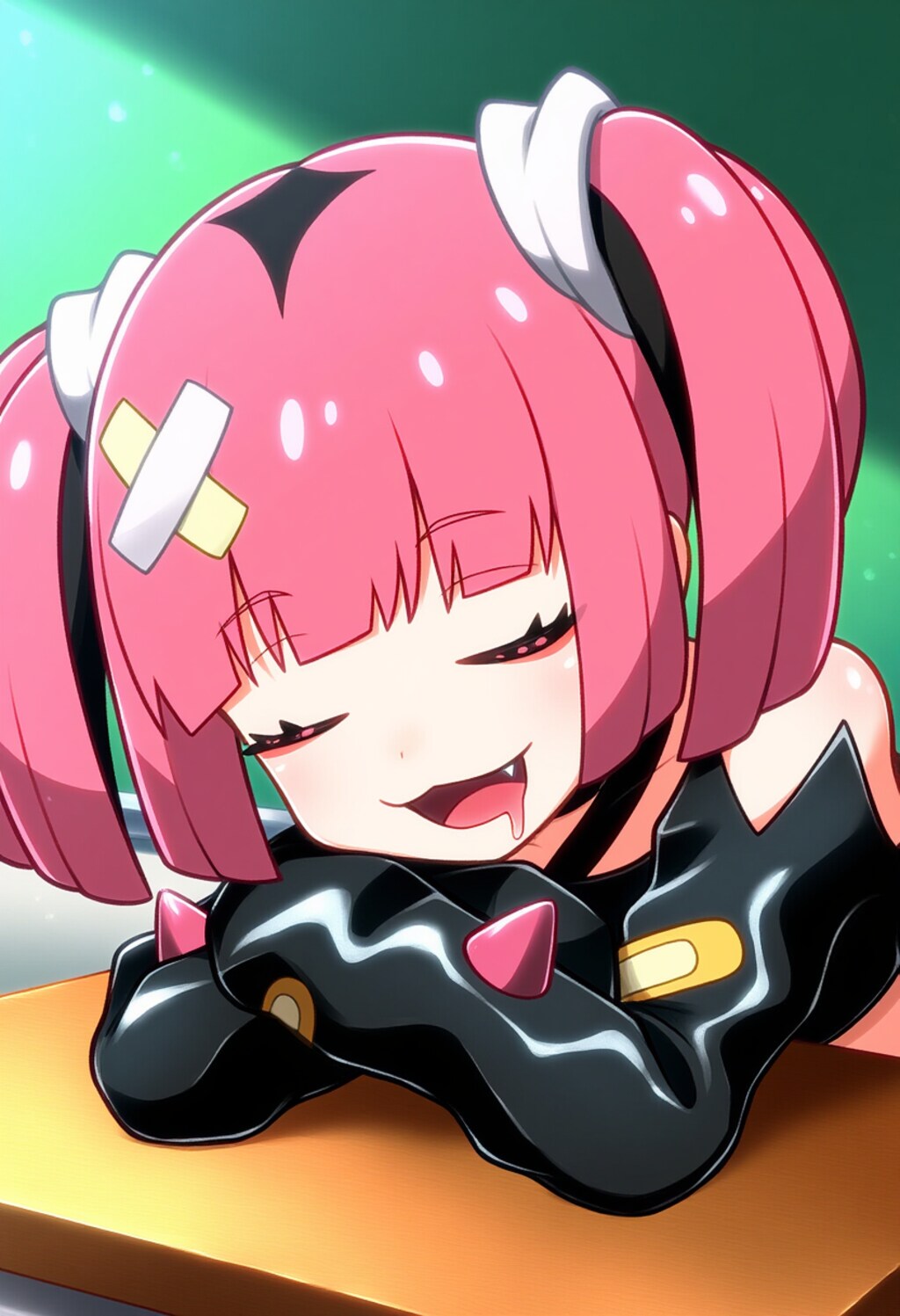 授業中に爆睡するサンゴちゃん