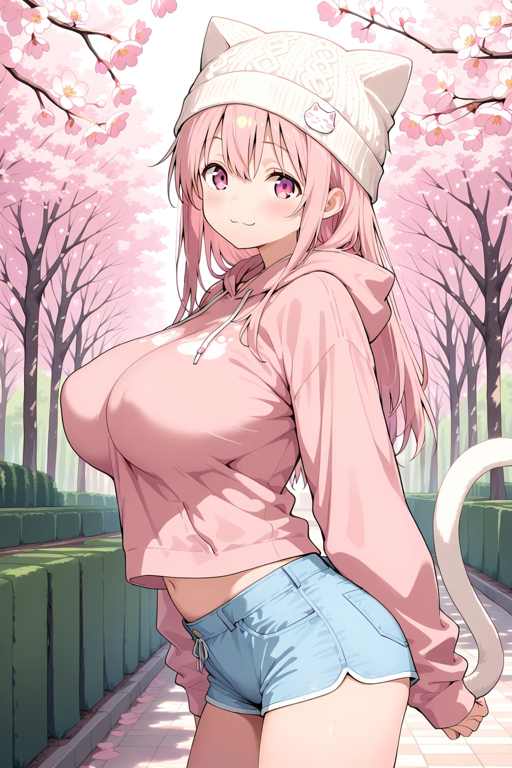 へそ出しパーカー