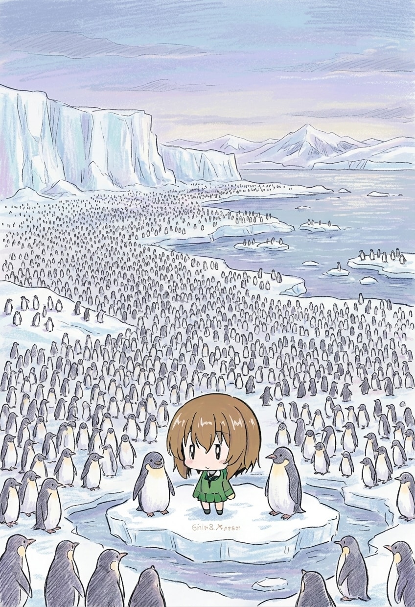 南極のペンギン | の人気AIイラスト・グラビア