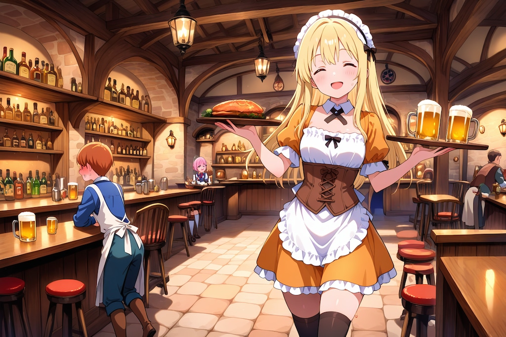 ファンタジー世界の大衆酒場