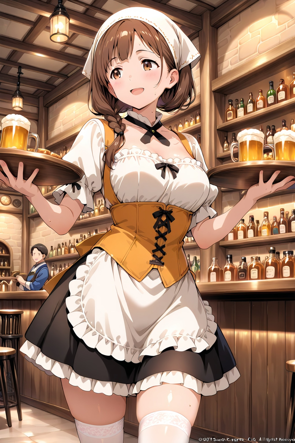 ファンタジー世界の大衆酒場 | の人気AIイラスト・グラビア