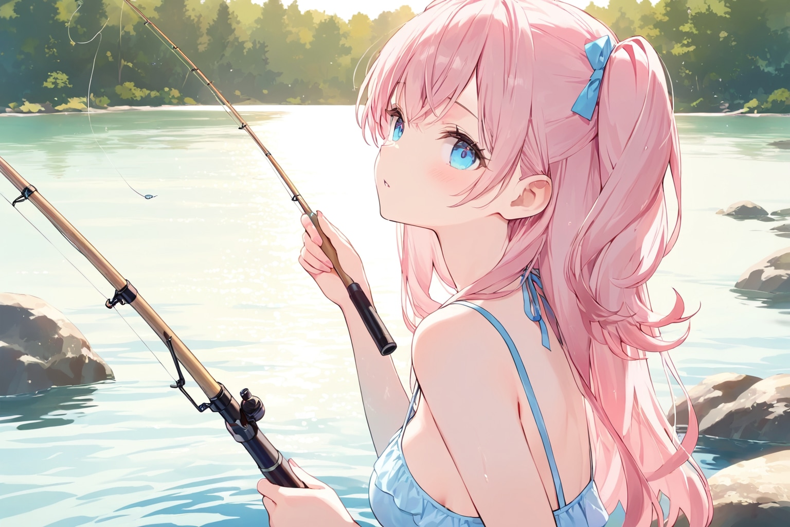 川釣り | の人気AIイラスト・グラビア