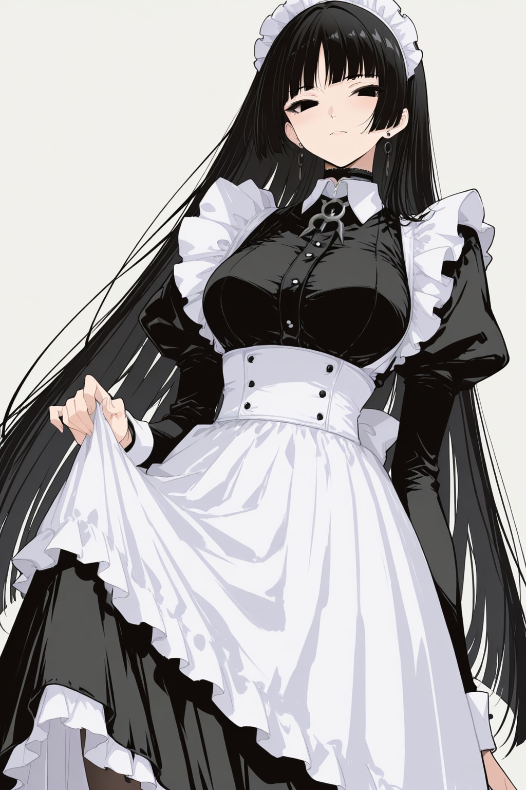 黒髪メイド