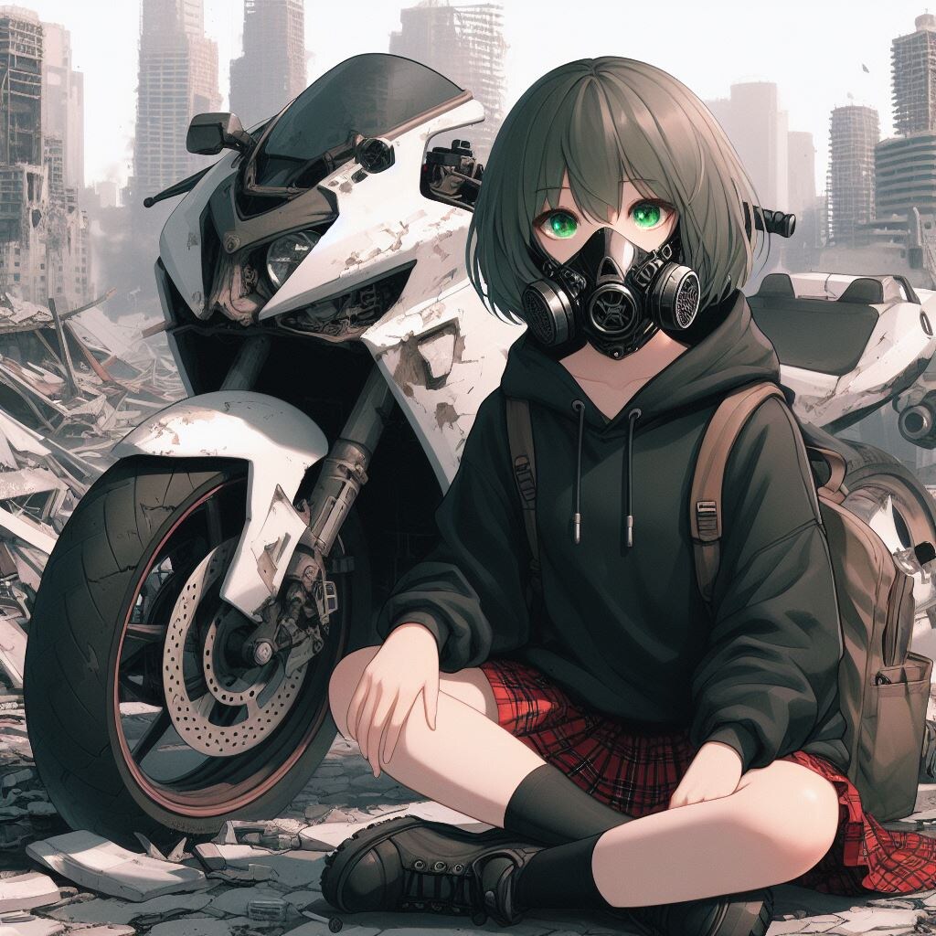 退廃世界とガスマスクの少女