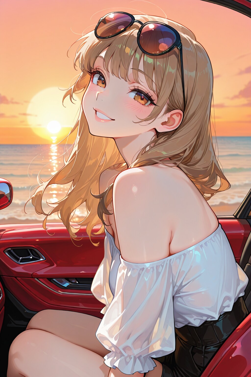 ギャルちゃんと海沿いサンセット・ドライブ