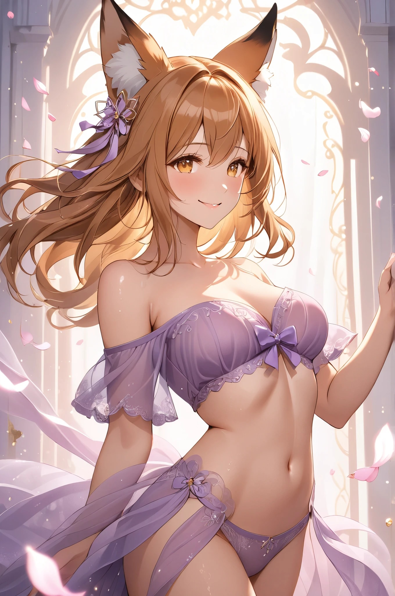 祝福の舞を踊る狐っ娘