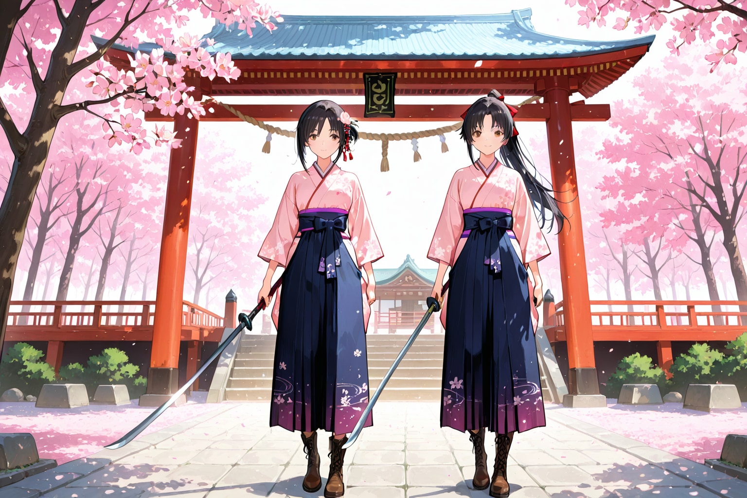 両端に刃の付いた薙刀チャレンジ | の人気AIイラスト・グラビア