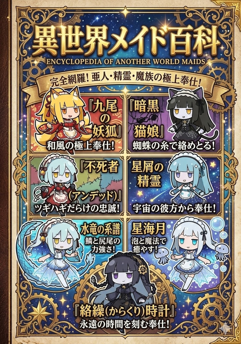 表紙　異世界メイド百科