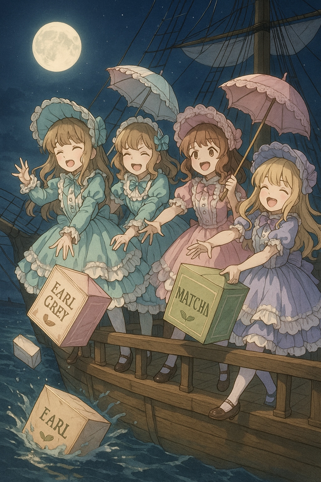 最新のお茶会と勘違いした少女達