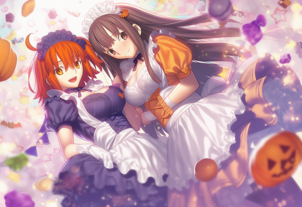 ハロウィンメイドな夢主とぐだ子