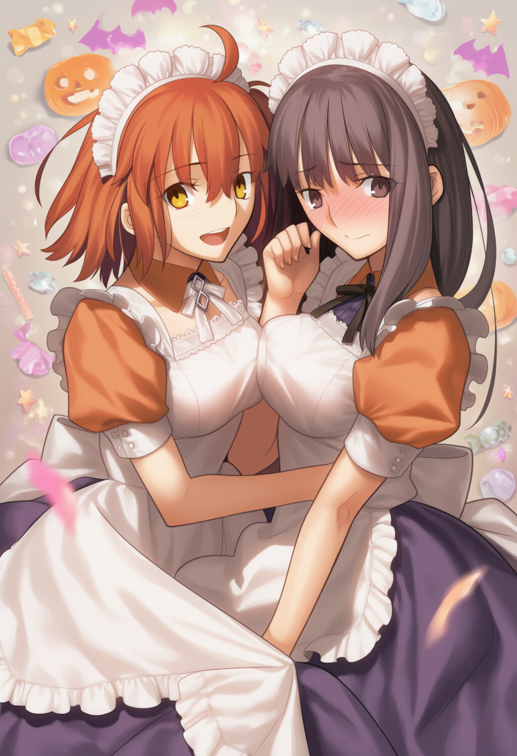 ハロウィンメイドな夢主とぐだ子