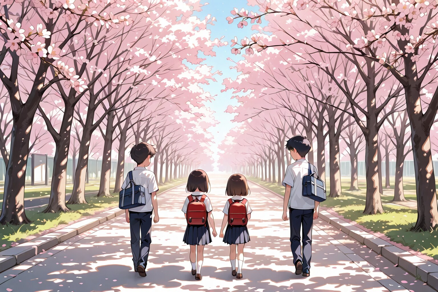 双子妹の入学式
