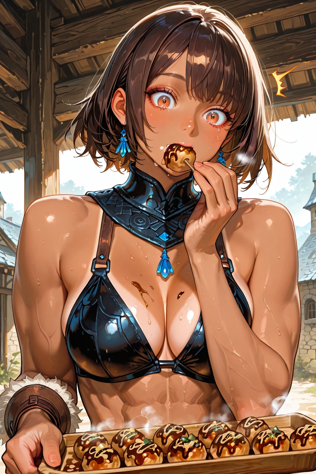 たこ焼き初挑戦のアマゾネス