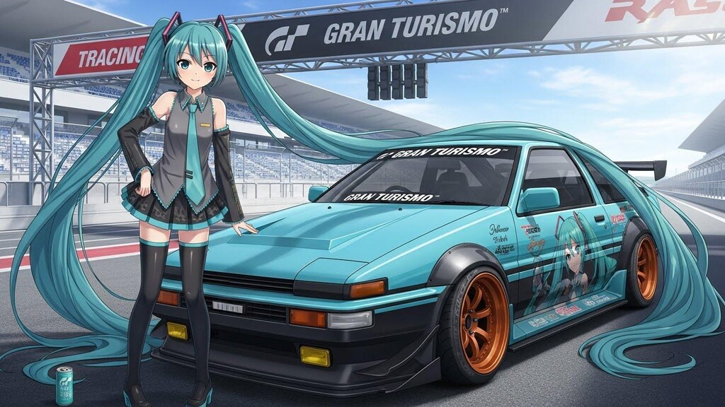 初音ミクとグランツーリスモAE86