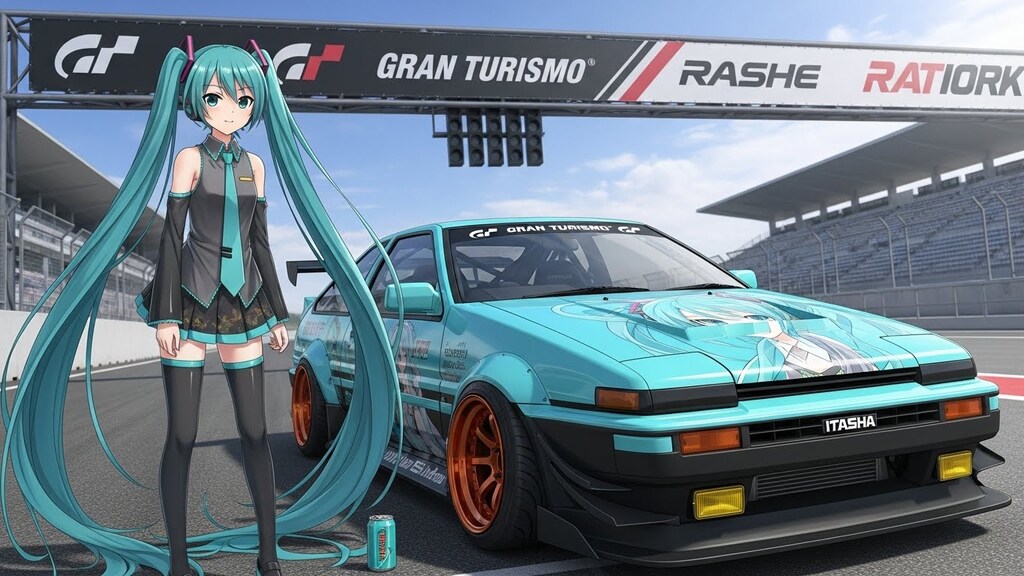 初音ミクとグランツーリスモAE86