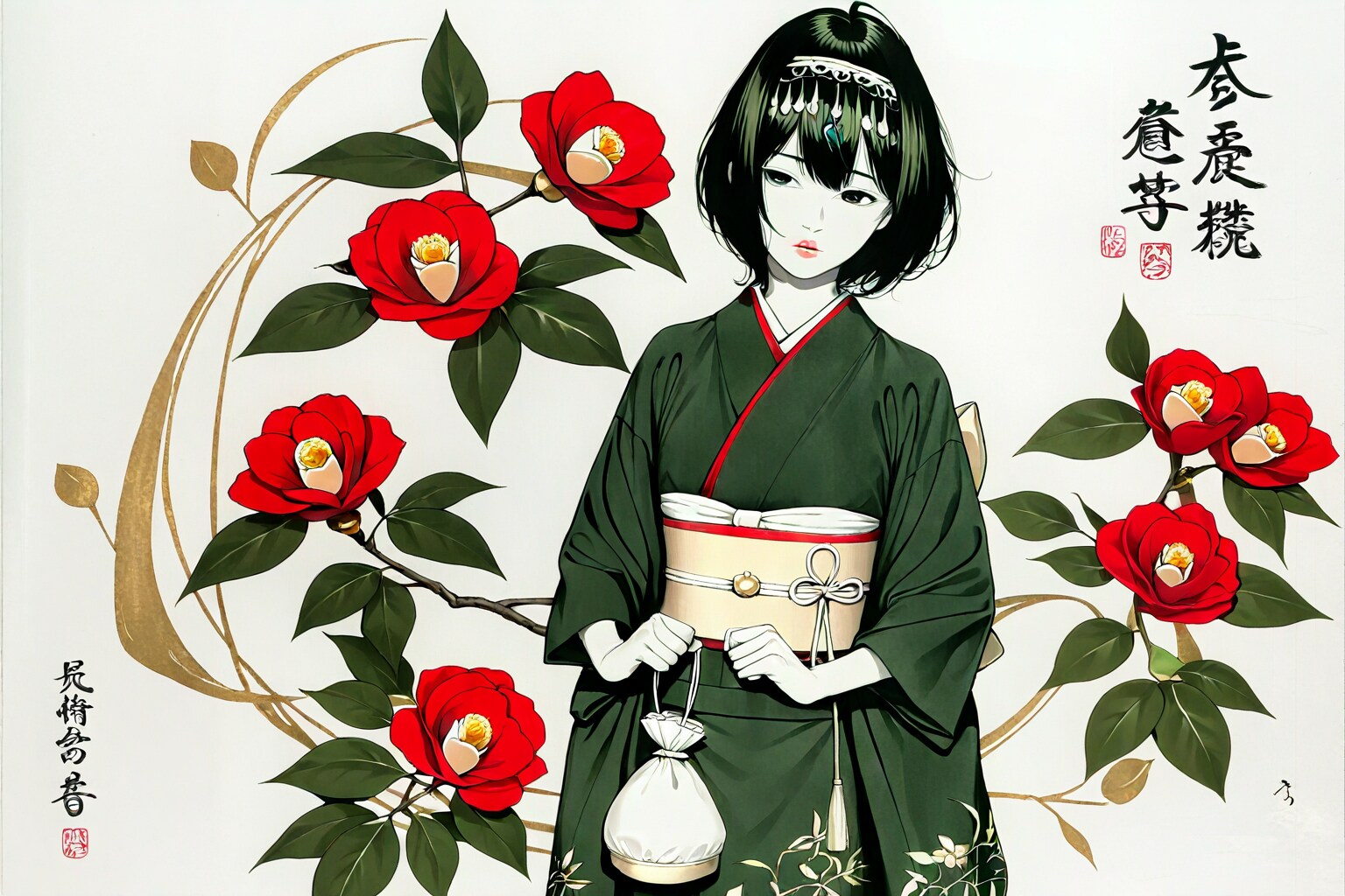 百鬼夜行 古椿の霊 | の人気AIイラスト・グラビア