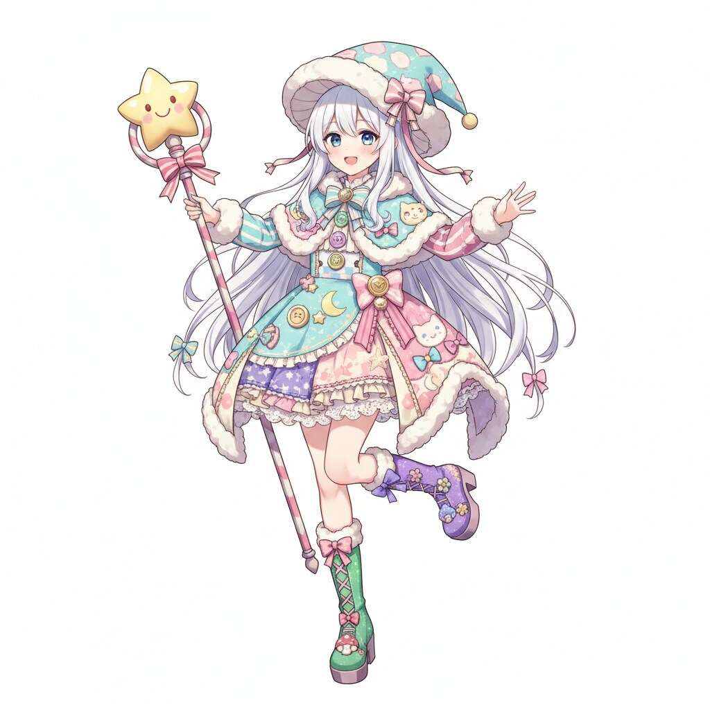 白髪の可愛い女の子【354】