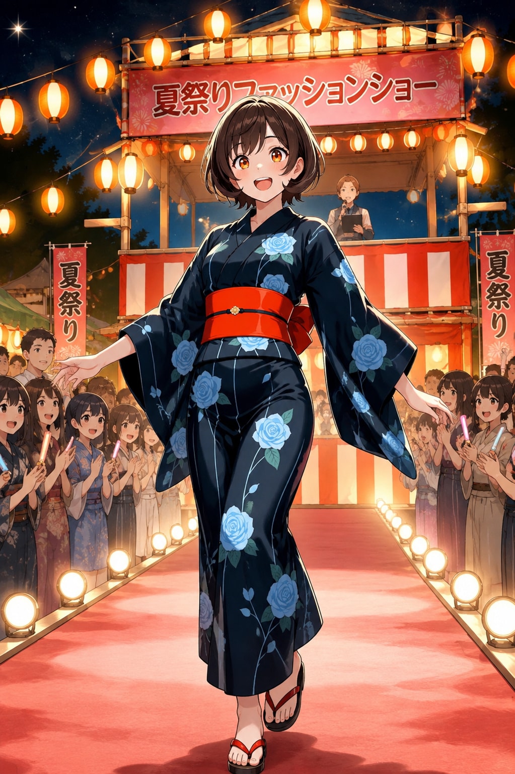 夏祭りファッションショーだ！ちちぷい音頭