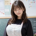 エプロン姿の女性 9枚目
