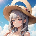 麦わら少女① 3枚目
