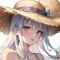 麦わら少女① 2枚目