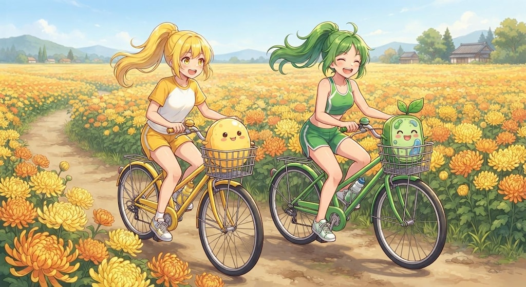菊花サイクリング