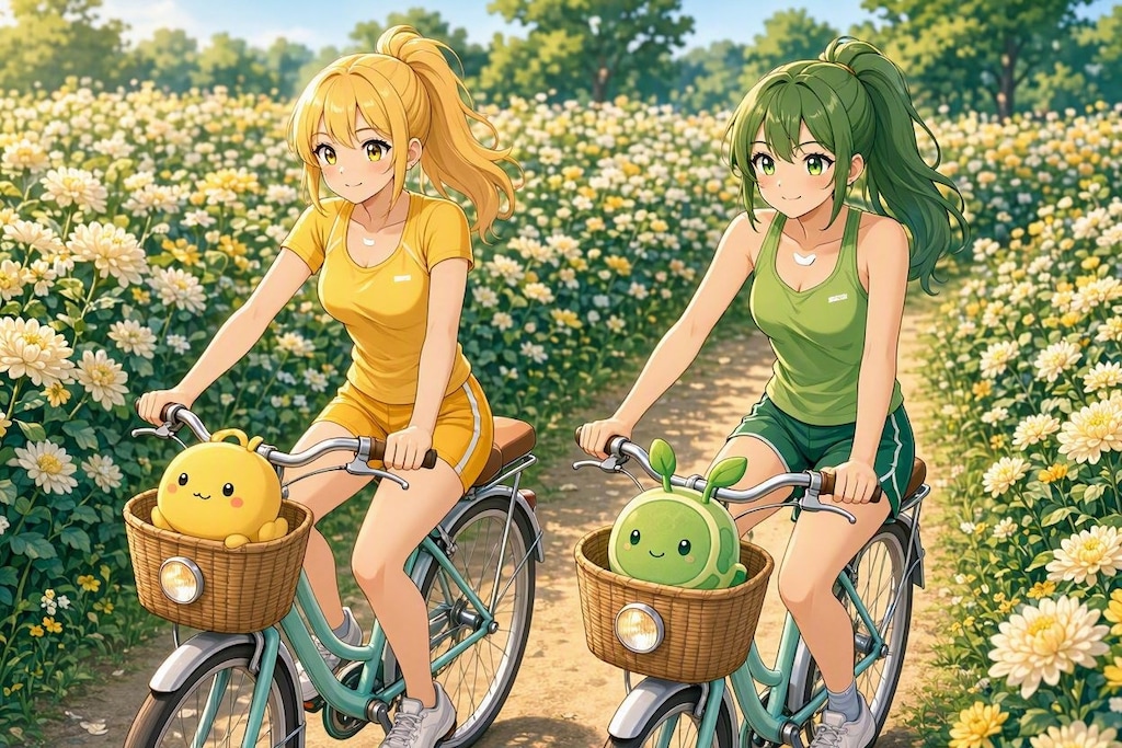 菊花サイクリング