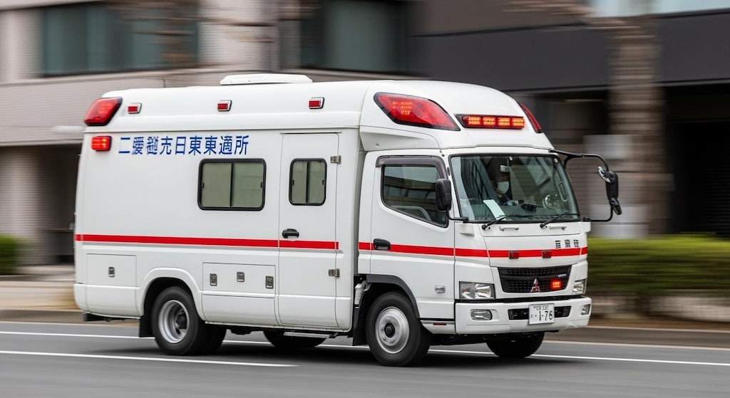 三菱ふそうトラック救急車