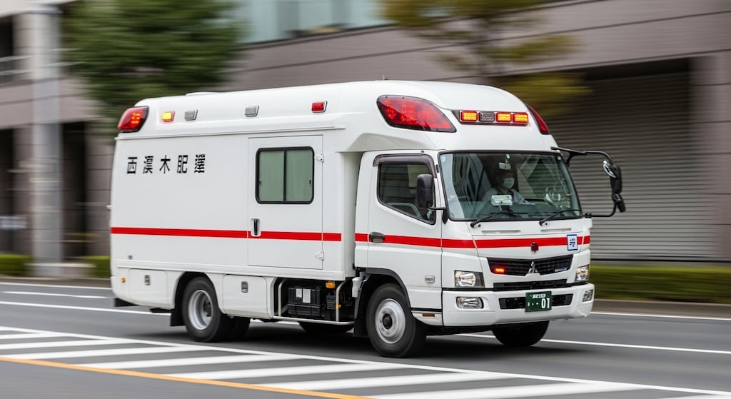 三菱ふそうトラック救急車