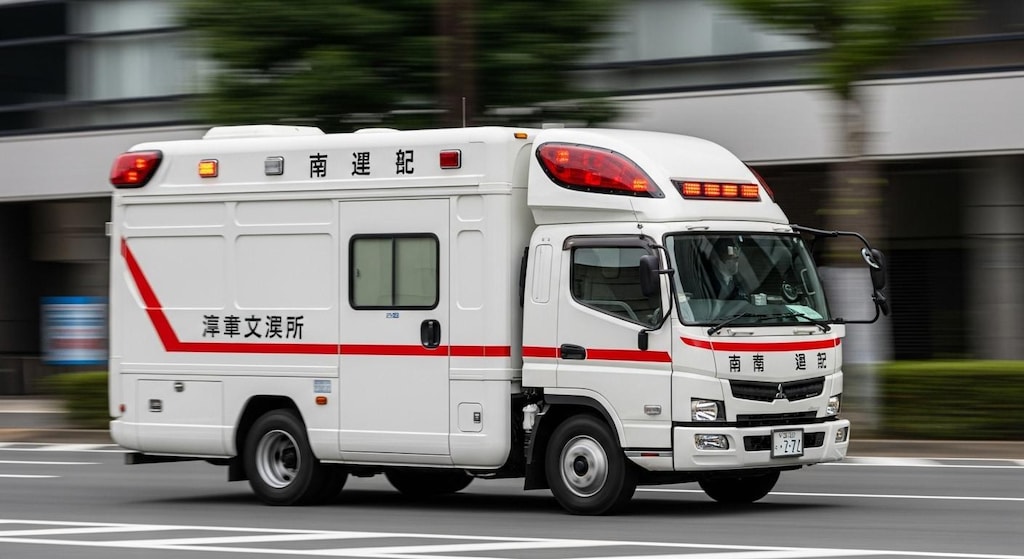 三菱ふそうトラック救急車