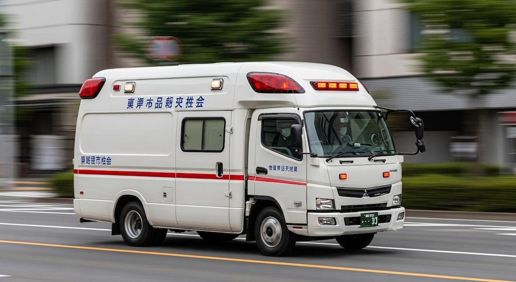 三菱ふそうトラック救急車