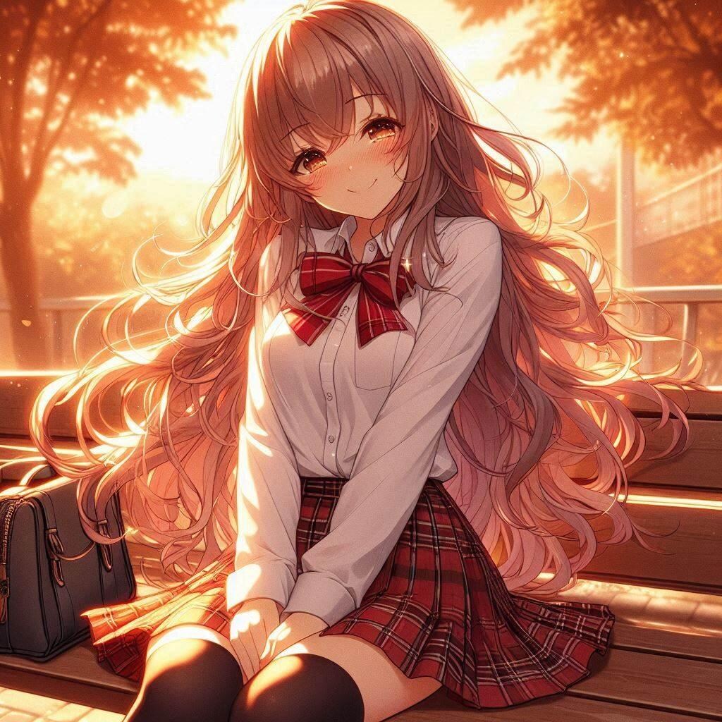 笑顔の夕暮れ