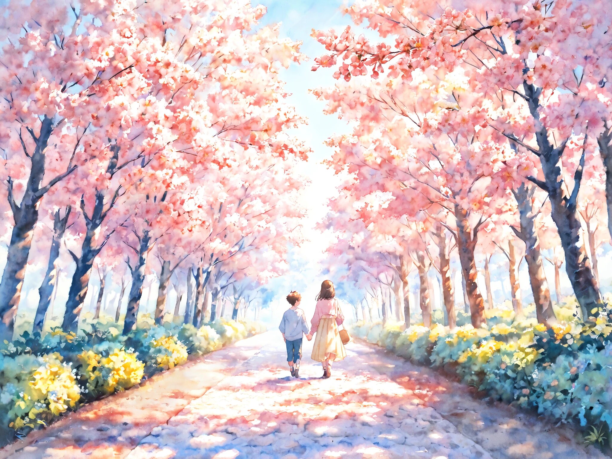 桜の下での思い出