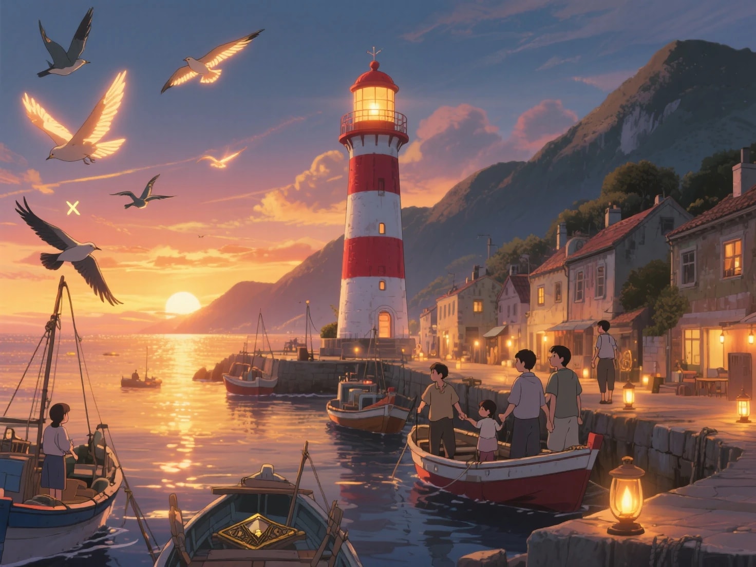 港町 | の人気AIイラスト・グラビア