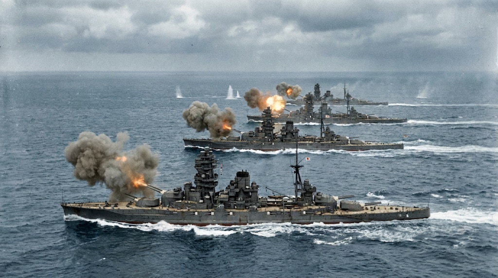 敵艦隊に対し、先制砲撃を実行する・・・砲雷撃戦用意！