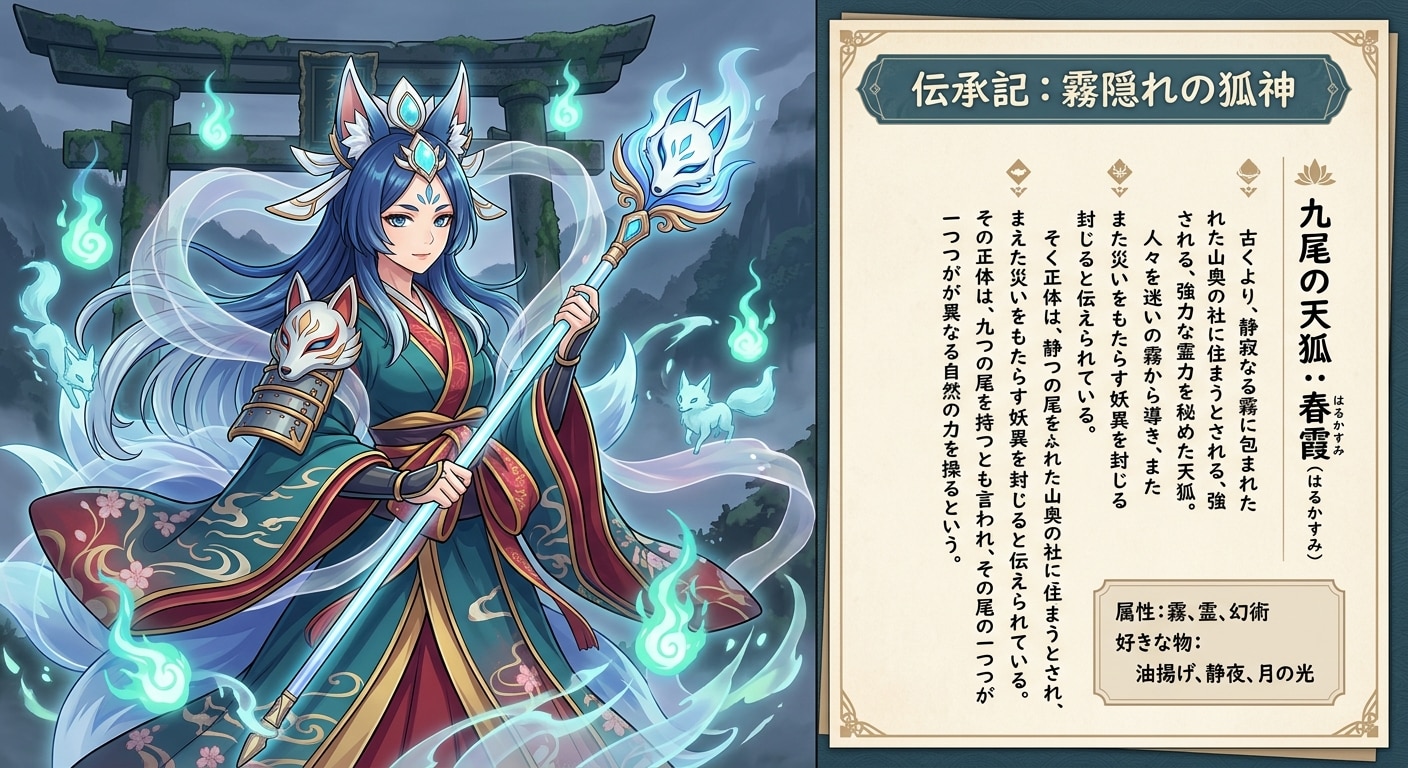 九尾の天狐：春霞 | の人気AIイラスト・グラビア