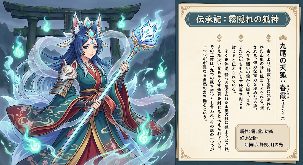 九尾の天狐：春霞
