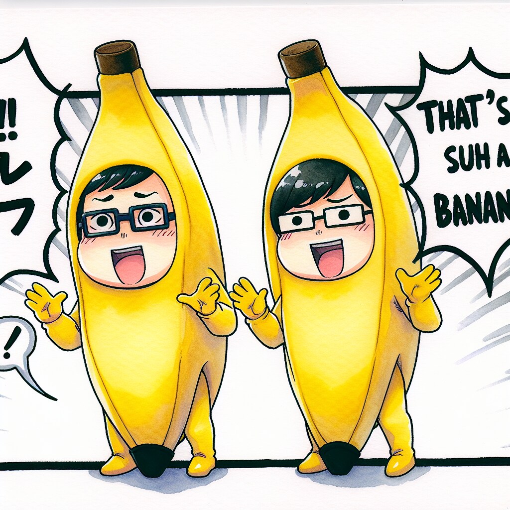 にんじんとかバナナの着ぐるみ