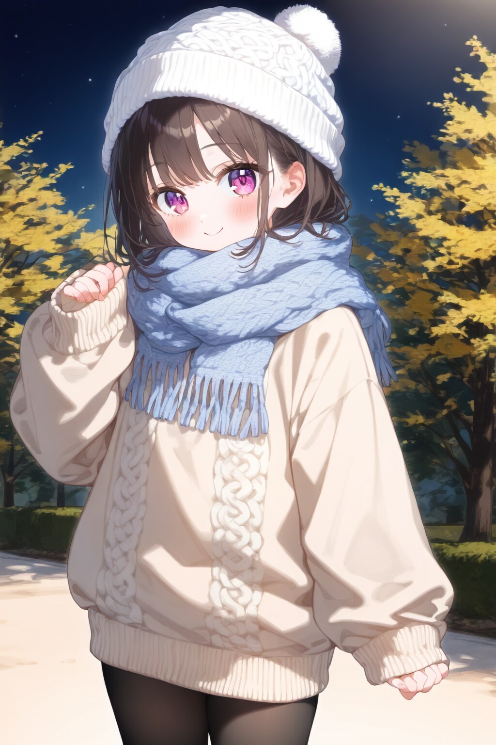 お外で萌え袖 | の人気AIイラスト・グラビア