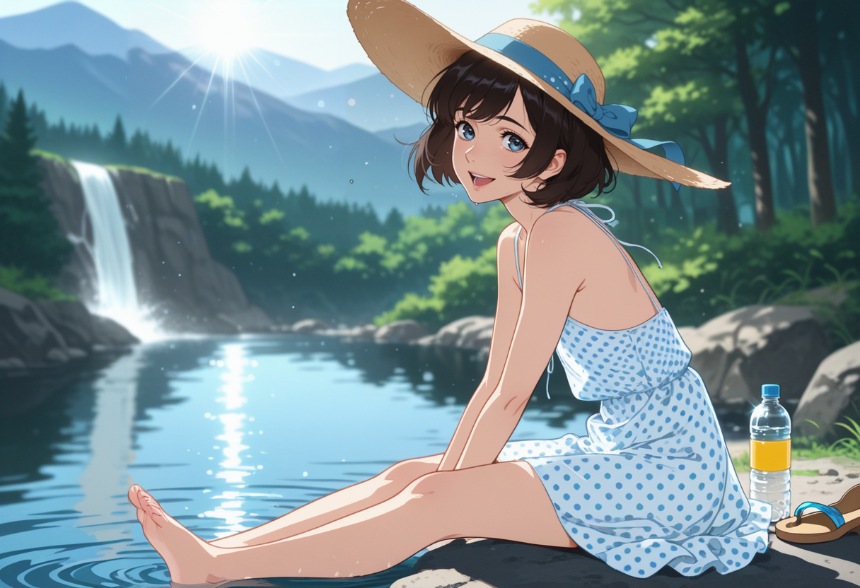 つめたい水遊び | の人気AIイラスト・グラビア
