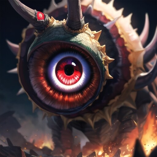 見つめるモンスター
