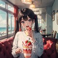 いちごパフェでアフタヌーンティータイム 2枚目