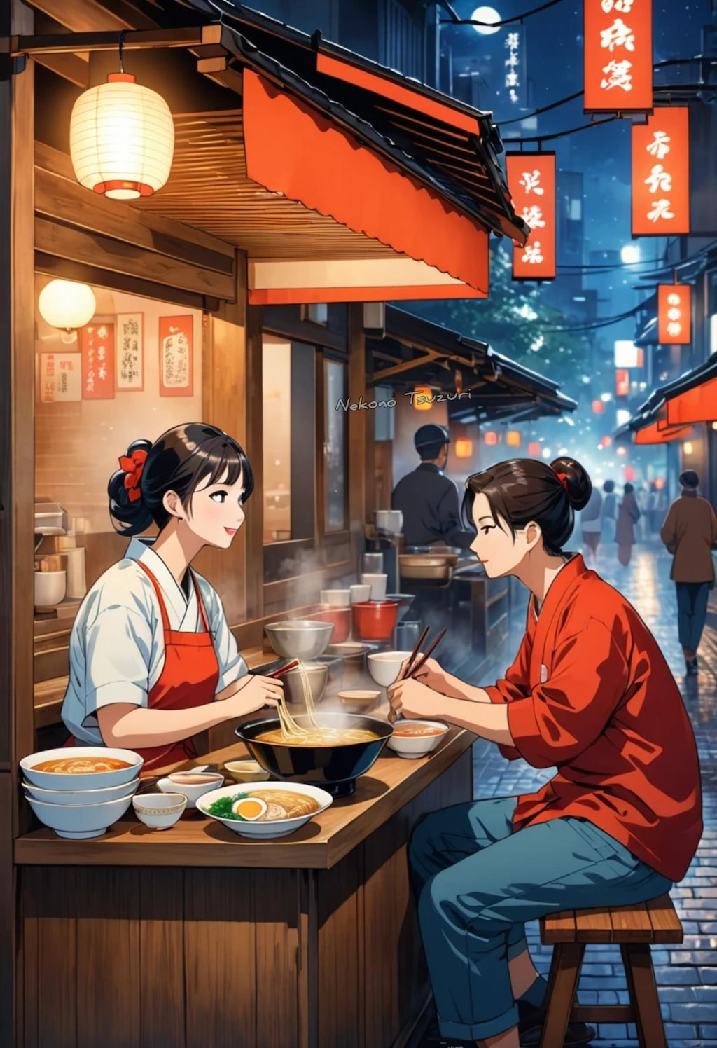 ラーメン陽楽とレトロ通り