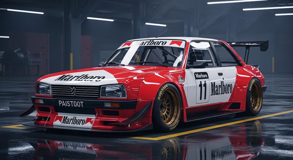 マルボロプジョー505レーシングカー