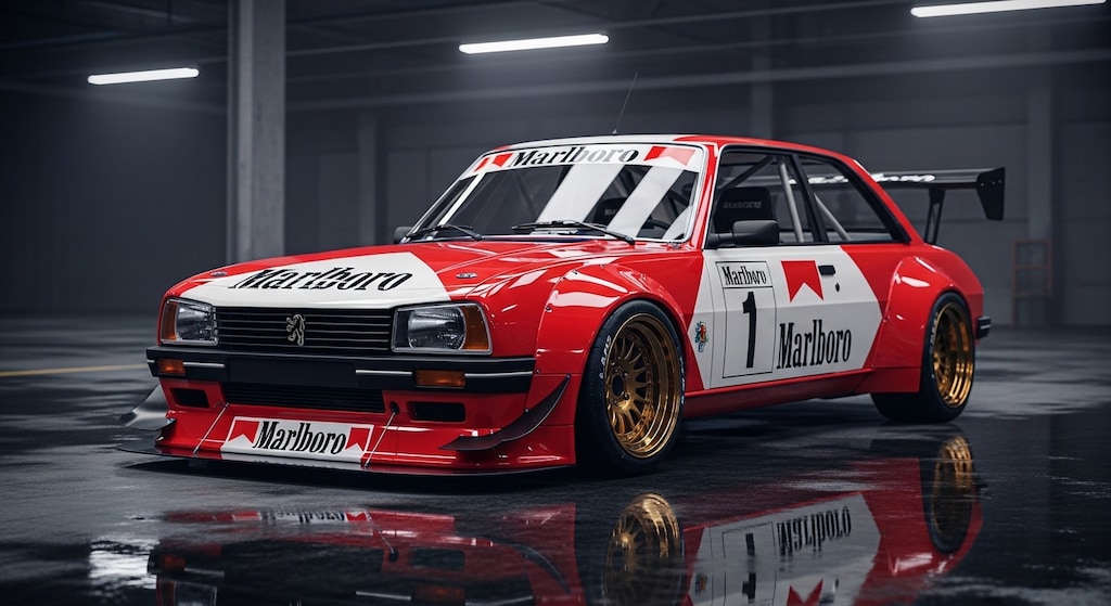 マルボロプジョー505レーシングカー