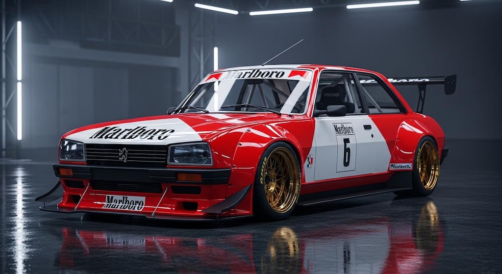 マルボロプジョー505レーシングカー