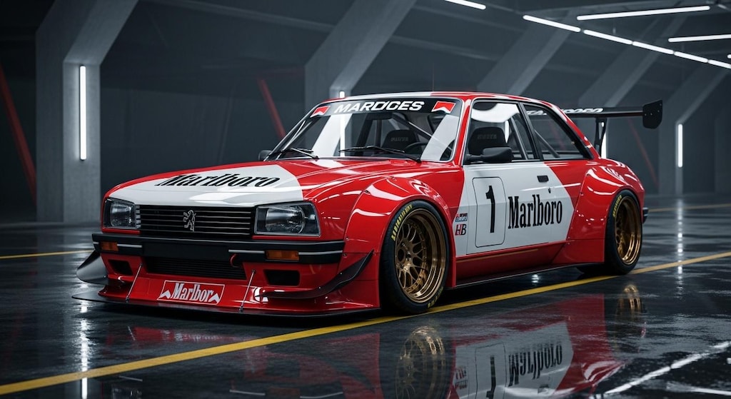 マルボロプジョー505レーシングカー