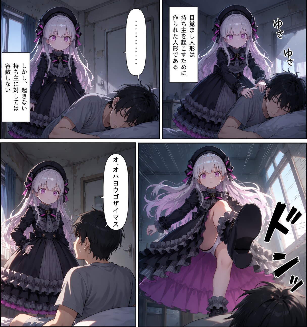 漫画イラスト人形