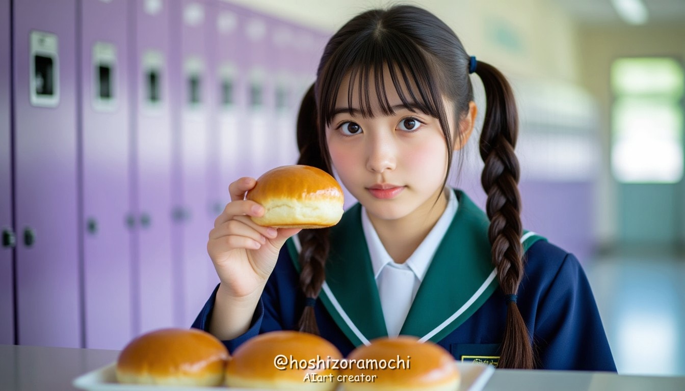 放課後の宝物、制服とあんぱん - After-school treasures: uniforms and bean buns | の人気AIイラスト・グラビア