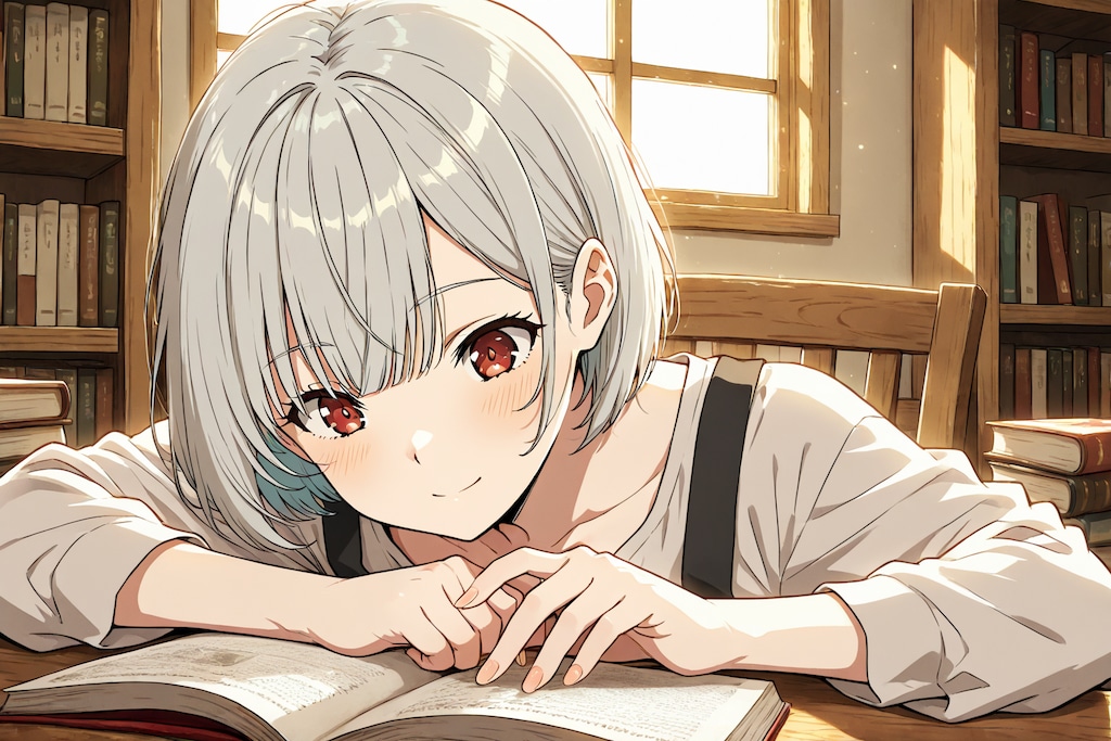 本をなぞる指